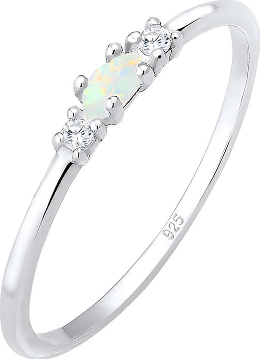 Elli Vintage Look mit Zirkonia Kristallen und Opal