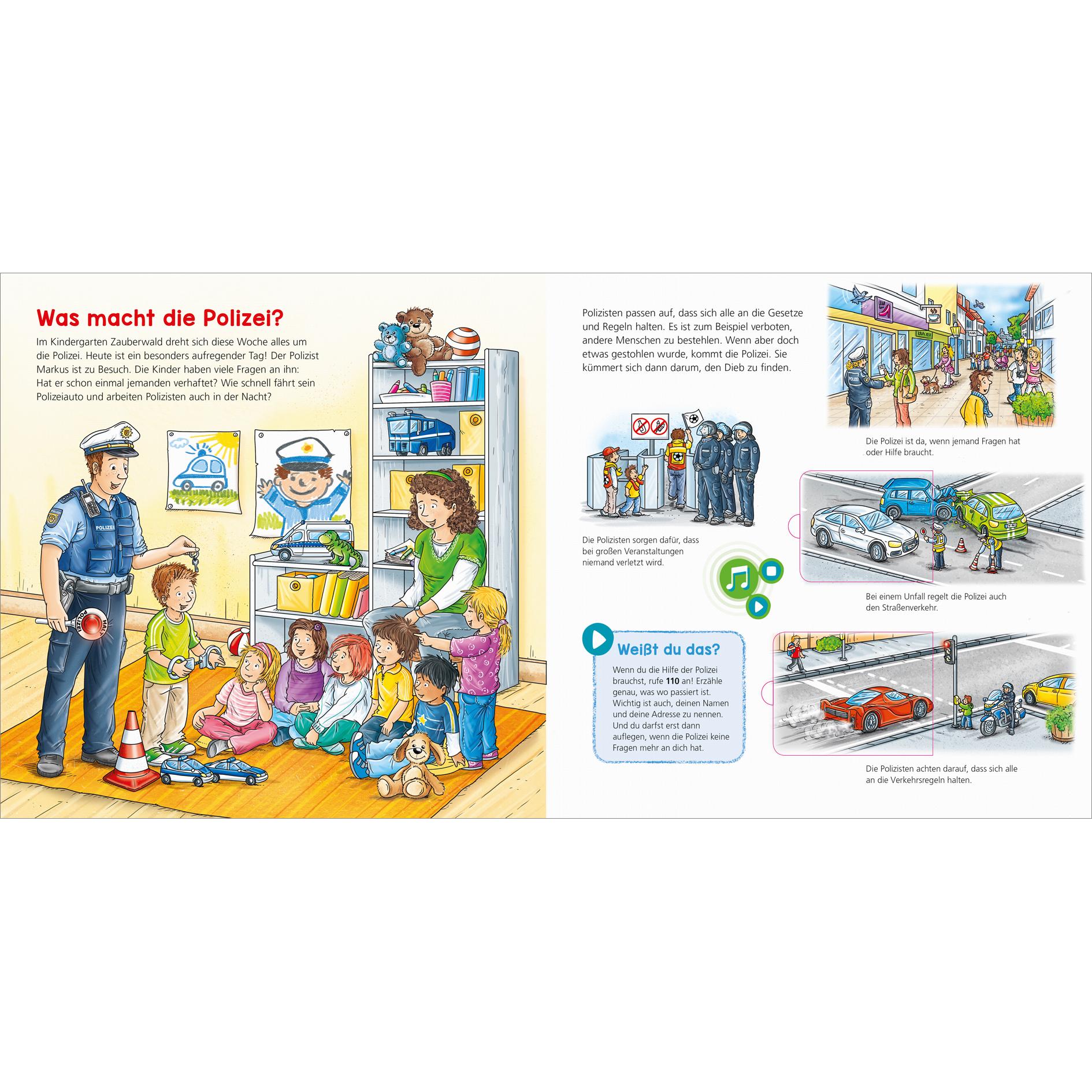Thumbnail - BOOKii WAS IST WAS Kindergarten Komm mit zur Polizei!, Kinderbücher von Benjamin Schreuder