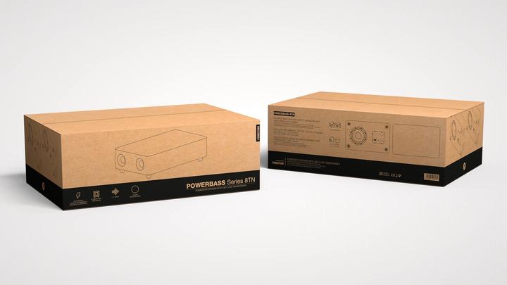 Produktbild Fonestar Subwoofer 8 mit Transformator 100V- BLACK