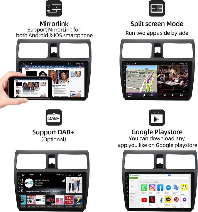 Actual product image Joyx Navi Android 12 Car Radio 4G64G Suzuki Swift (Android car, Apple Carplay)