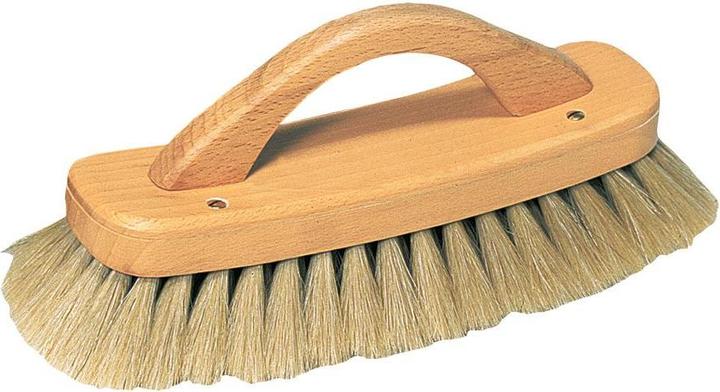 Bürstenhaus Redecker Schuh-Glanzbürste mit Griff helles Rosshhaar