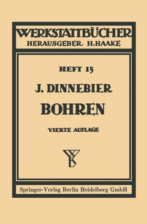 Produktbild Bohren (Deutsch, Josef Dinnebier, 2013)