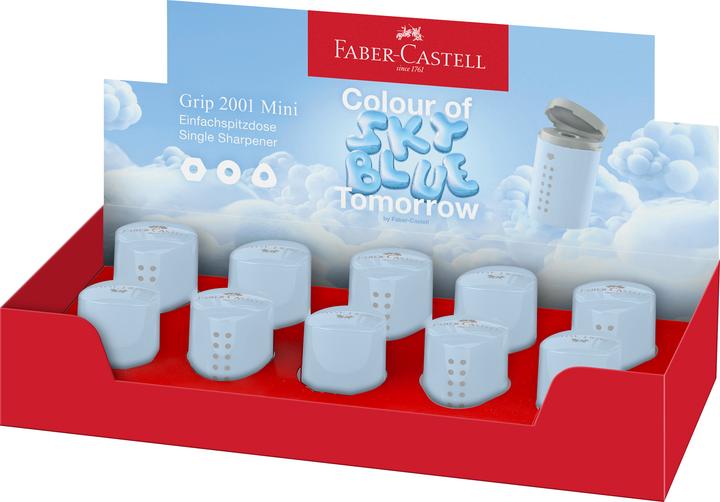 Actual product image Faber-Castell Can sharpener single grip 2001 sky blue