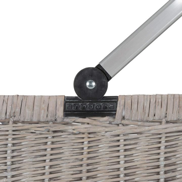 Actual product image Anndora Wicker basket with aluminium frame 22L, beige