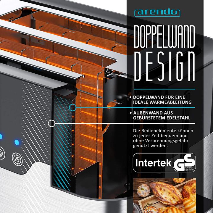 Immagine prodotto Arendo Tostapane in acciaio inox 2 fette A