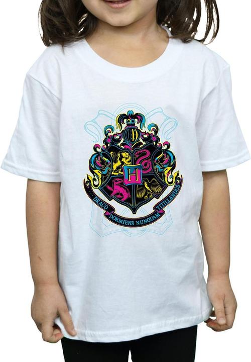 Immagine prodotto Neon Hogwarts Crest Maglietta Ragazze (152, 158)