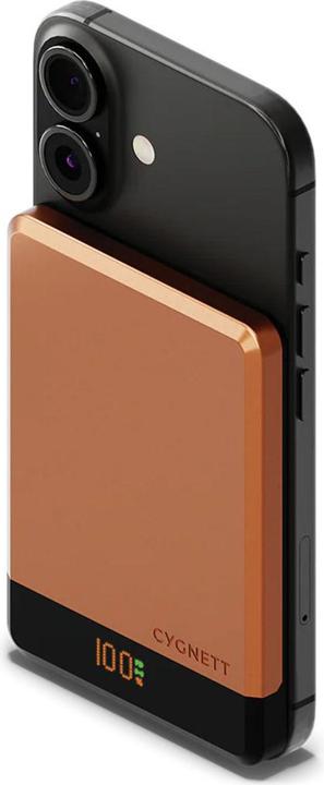 Actual product image Cygnett MagSlim 5K Power Bank - Copper Caramel (CY5643PBCHE) (5000 mAh, 20 W, 18.50 Wh)