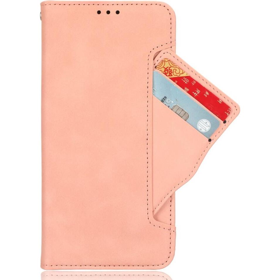 Cover-Discount FE - Etui viele Kartenfächer (Samsung Galaxy S24 FE), Smartphone Hülle, Rosa