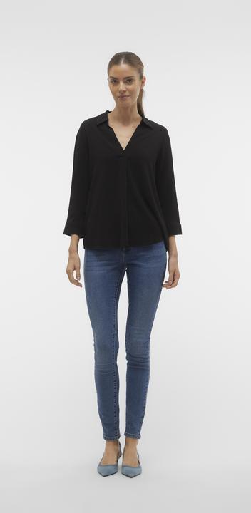 Produktbild Vero Moda Normal geschnitten V-Ausschnitt Tief angesetzte Schulter Top Bluse (XS)
