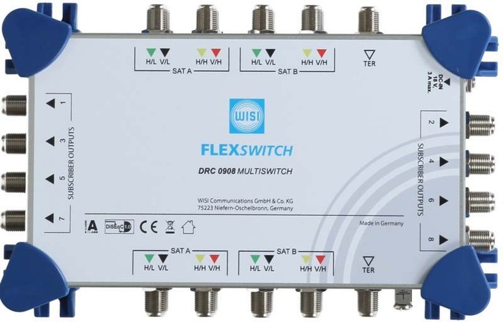 WISI DRC 0908 FLEXSWITCH Multiswitch 9 DRC 0908