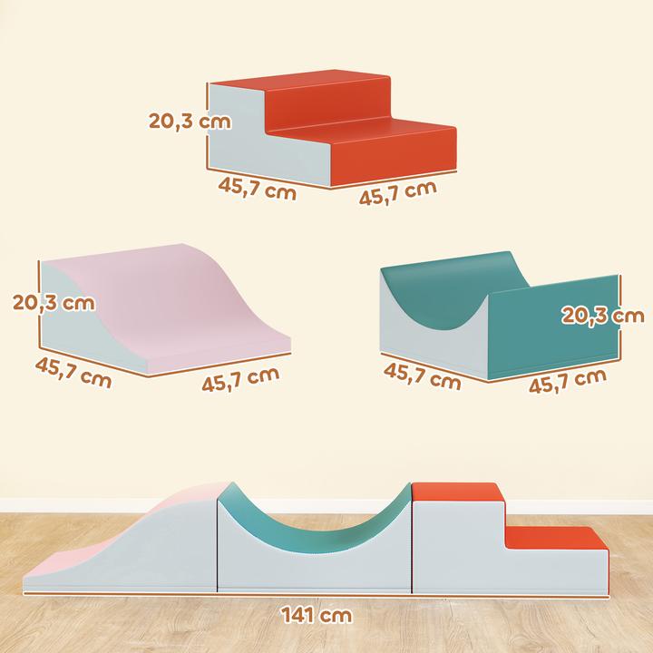 Hellgrau+Rosa+Grün+Orange