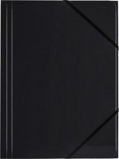 Produktbild Tetis A4-Kartenordner. mit Gummiband schwarz (6 Stück) BT600-V (A4, 6x)