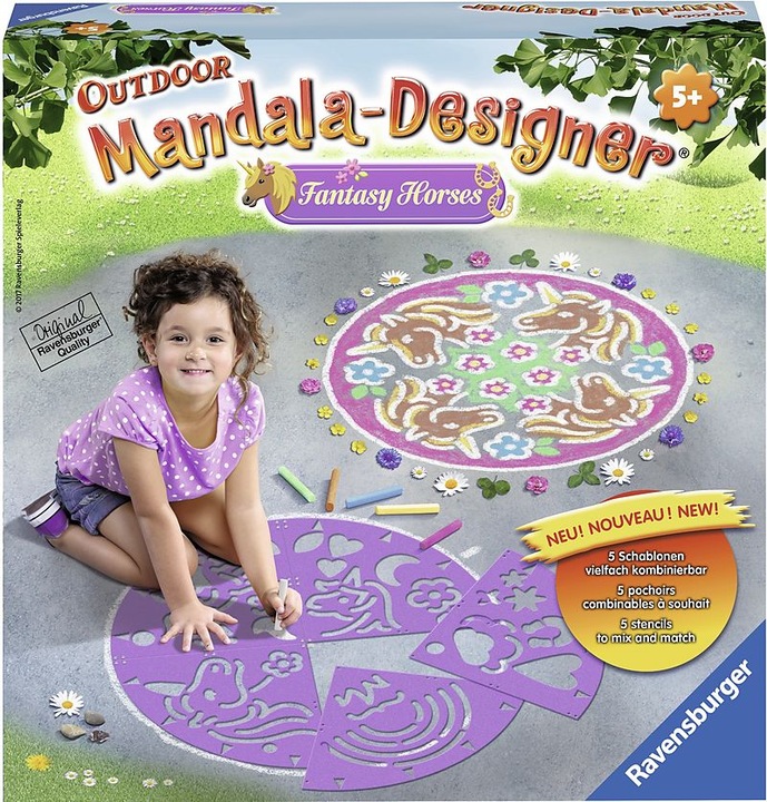 Produktbild Ravensburger Mandala-Designer - Outdoor Fantasy Horses (Mehrfarbig)
