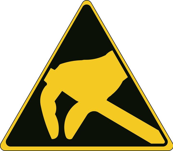 Actual product image Brady Warning signs