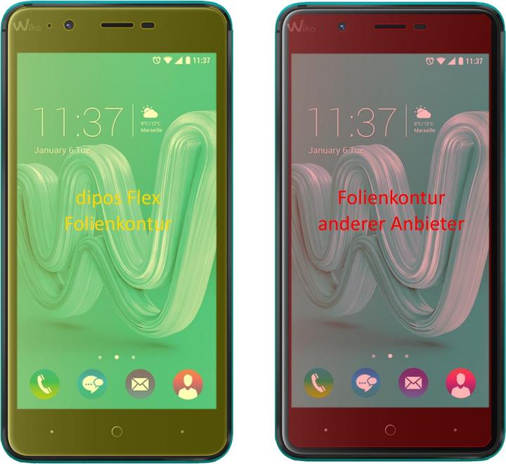 Produktbild Dipos Displayschutzfolie Full-Cover 3D (3 Stk., Wiko Kenny)