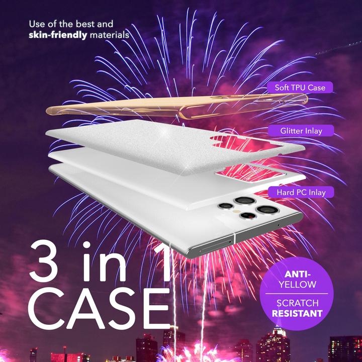 Image du produit Nalia Étui hybride pailleté (Samsung Galaxy S24 Ultra)