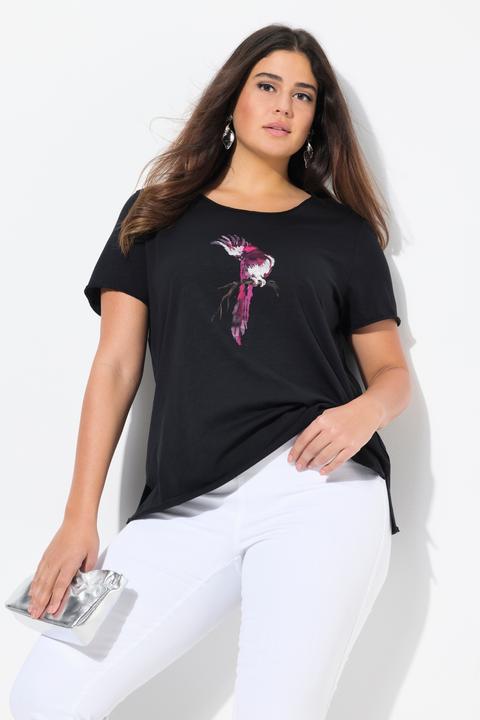 Produktbild Ulla Popken T-Shirt, Papagei, Classic, Rundhals, Halbarm (50, 52)