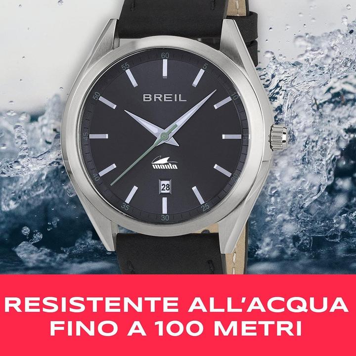 Actual product image Breil Manta City Collection Mono-Colour Grey Dial 3 Hands Quartz Movement (Analogue wristwatch)