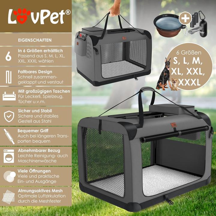 Actual product image Lovpet 23221 mfn Transport box (Dog, Cat, Breathable, Foldable)