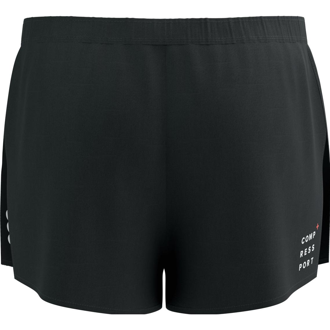 Thumbnail - Compressport, Herren, Sporthose, Racing Split Short M (L), Schwarz, L