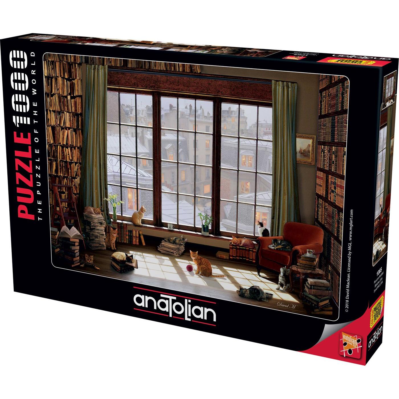 Anatolian 1065 puzzle 1000 pcs. Cats in Windows by David Mac Lean (1000 Teile)