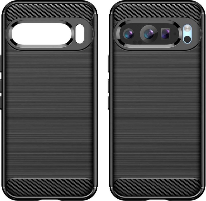 Produktbild Cover-Discount Google Pixel 9 / 9 Pro - Metall Carbon Look Hülle (Google Pixel 9 Pro Fold, Google Pixel 9)