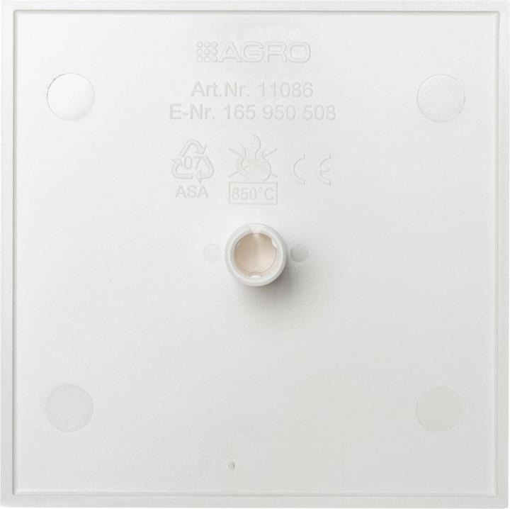 Produktbild Agro Deckenrosette 86mm quadratisch