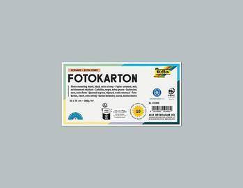 Actual product image Folia Photo cardboard, (W)500 x (H)700 mm, 300 g/sqm, silver matt (300 g/m², 10 x)