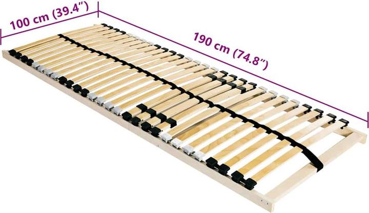 Produktbild vidaXL Lattenbett