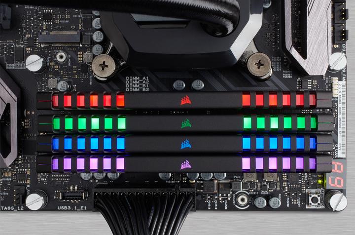 Image du produit Corsair DDR4 Vengeance RGB LED (4 x 8GB, 3000 MHz, RAM DDR4, DIMM)