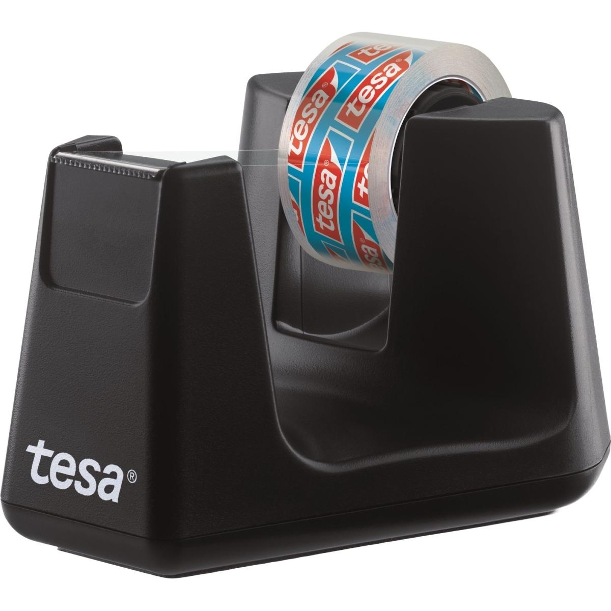 tesa, Klebebandabroller, EASY CUT SMART Klebebandabroller für Tische, mit Anti-Rutsch-Technologie, inkl. 1 Rolle tesafil...