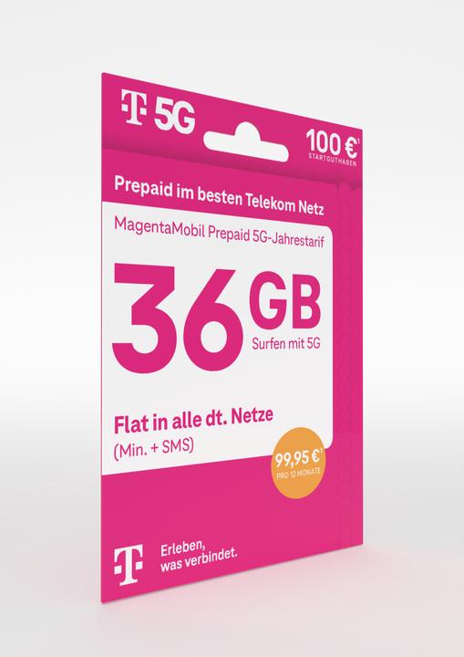 Actual product image Telekom Magenta Mobil Prepaid Annual Tariff