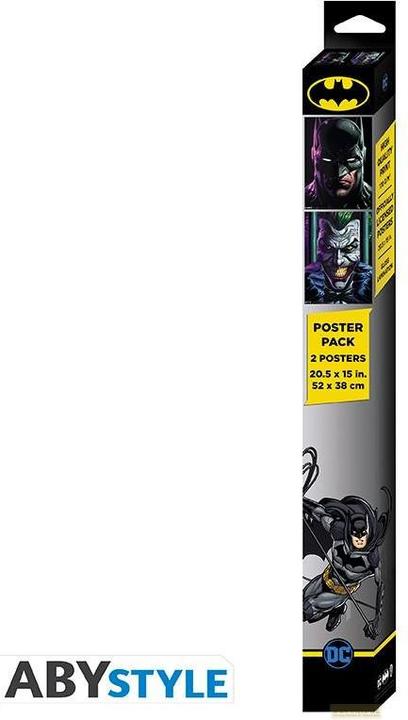Image du produit ABYstyle DC Comics Set 2 Chibi Posters - Batman and Joker (52x38) (52 x 38 cm)