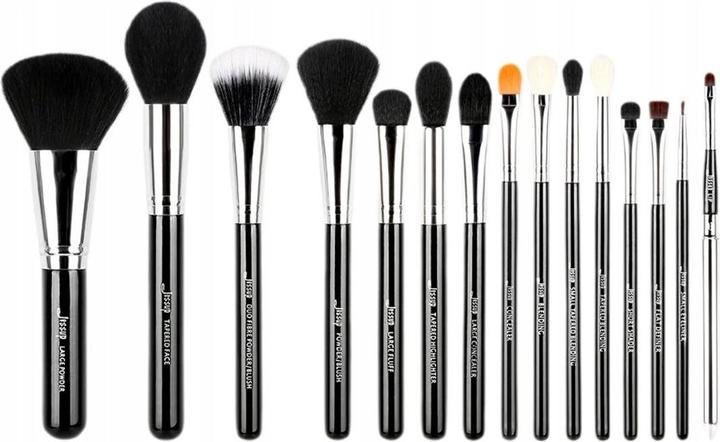 Actual product image Jessup Pro Makeup Brushes 15 Pieces Cosmetics Make Up Brush Set Powder Foundation Eyeshadow Eyeliner (Set)