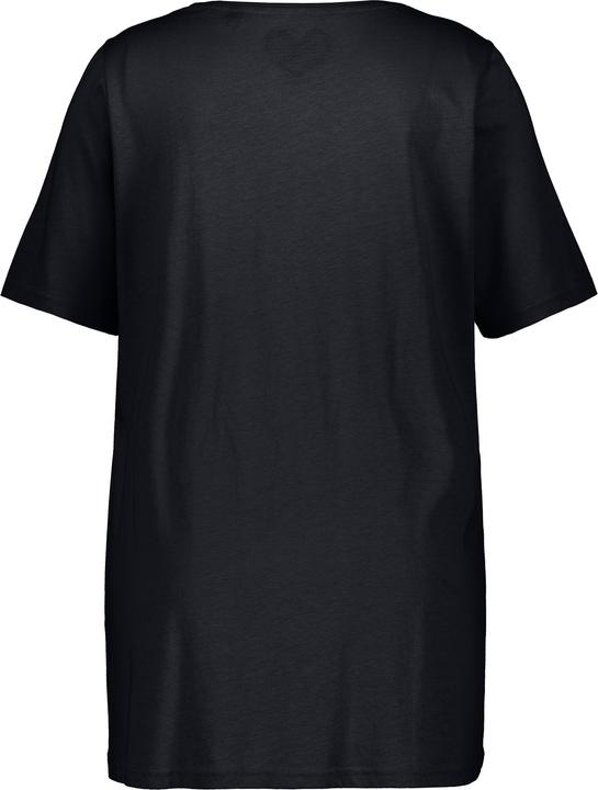 Produktbild Ulla Popken T-Shirt, Zierfalten, A-Linie, Rundhals, Halbarm, Modal (46, 48)