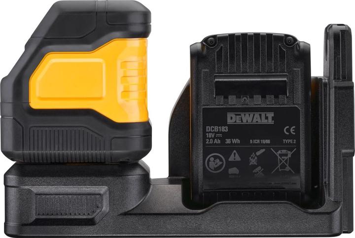 Actual product image DeWalt Nivel Láser autonivelante VERDE de líneas en cruz + 5 puntos XR 18V/12V con batería 18V LiIon 2Ah