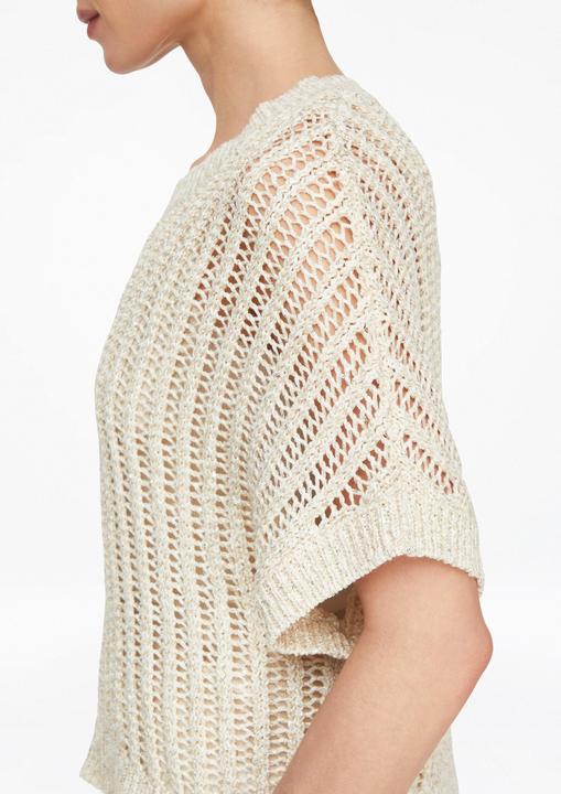 Produktbild Comma Häkelstricktop mit tonalen Baby-Pailletten (S)