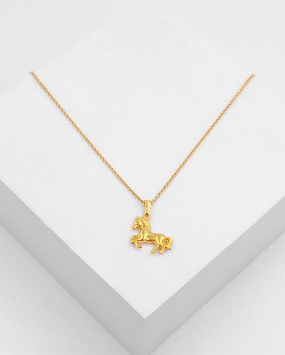 Image du produit Muau Pendentif cheval en or jaune 750, 18x14mm (Or jaune 750/18K)