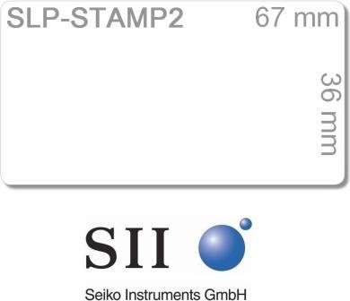 Actual product image Seiko Labels white 36x67mm SLPSTAMP2 310 pcs each 2 rolls