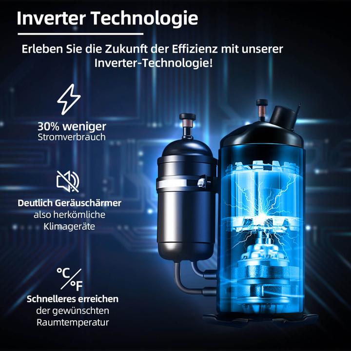 Produktbild Be Cool Energiesparendes Inverter-Klimagerät 12000BTU (42 m², 12000 BTU/h)