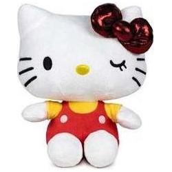 Tinisu Hello Kitty Stofftier - 16 cm Kuscheltier JubilÃ¤um Glitzer PlÃ¼schtier (16 cm)