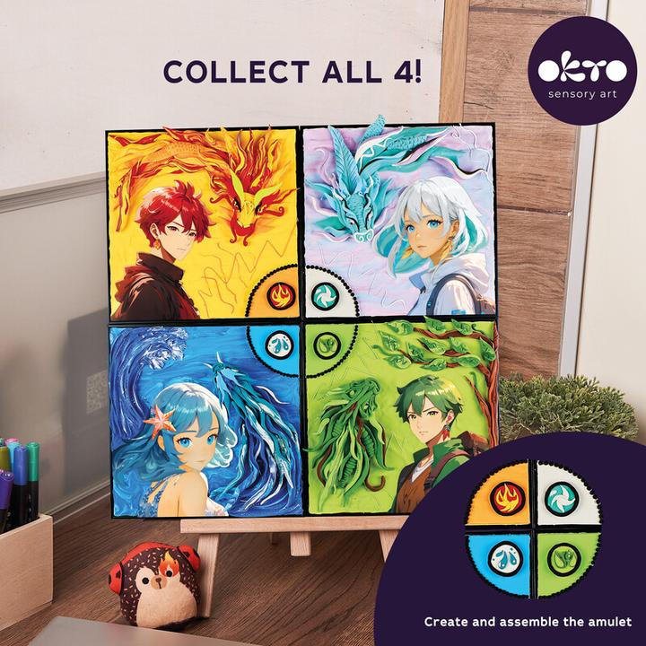Actual product image Okto Manga Fire / 3D Malerei mit Air Clay