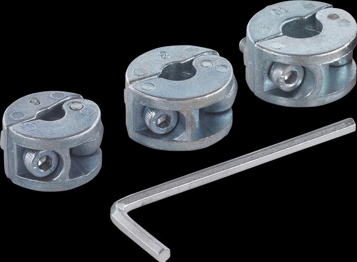 Actual product image wolfcraft wolfcraft 1 Univ.-Tiefenstopp-Set 3-tlg. ø6,8,10mm (6, 8, 10 mm)