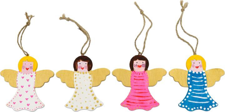 Actual product image Creativ Company Wooden ornaments Christmas theme Various, 90 pieces. (90x)