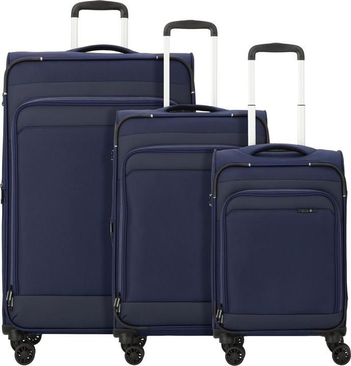 Actual product image D&N Travel Line 9504 4-wheel suitcase set, 3-piece with stretch fold (204 l)