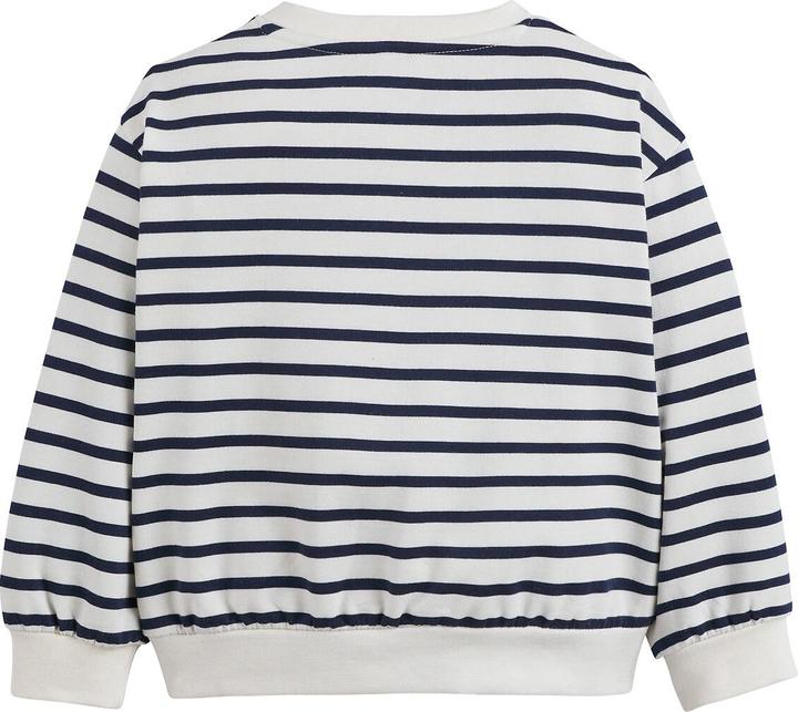 Nutritional values and ingredients La Redoute Collections Striped sweatshirt with appliqué and buttons (110)