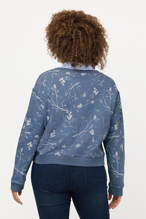 Produktbild Ulla Popken Sweatshirt, Oversized, kurz, Rundhals, Langarm (46, 48)