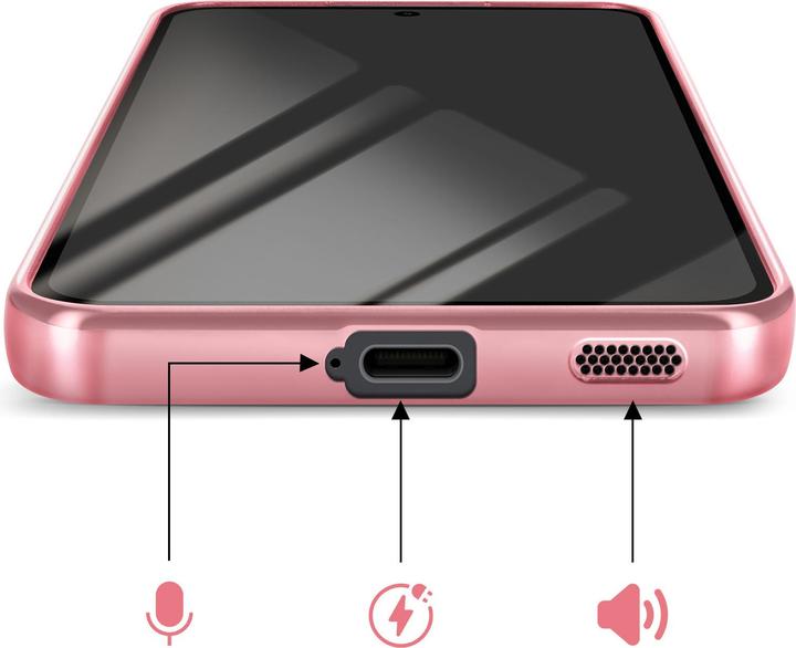 Produktbild Avizar MagSafe Hülle Galaxy S25 FE weich chrom (Samsung Galaxy S25 FE)