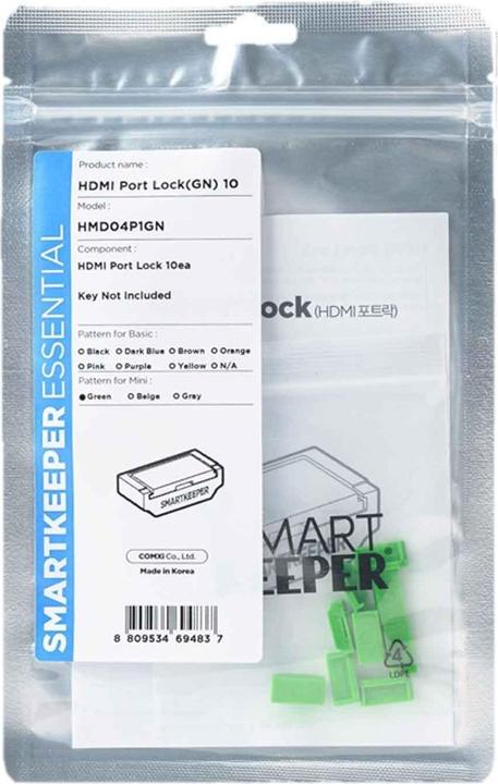 Produktbild Smart Keeper Mini "HDMI Port" Blocker grün 10 Stk