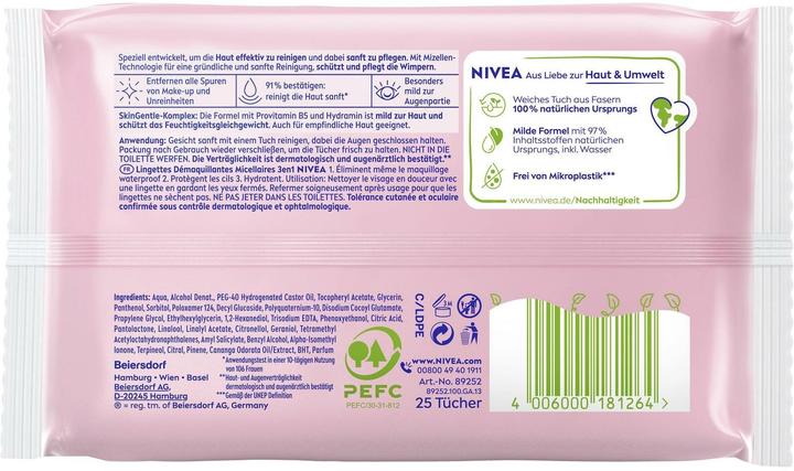 Immagine prodotto NIVEA 3-in-1 Mizellen (Salviette detergenti per il viso, 25 ml)